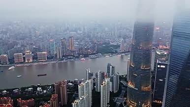 云中黄浦江两岸高清航拍视频的预览图